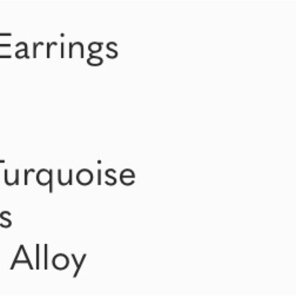 Turquoise Hoop Earrings - Picture 4 of 4